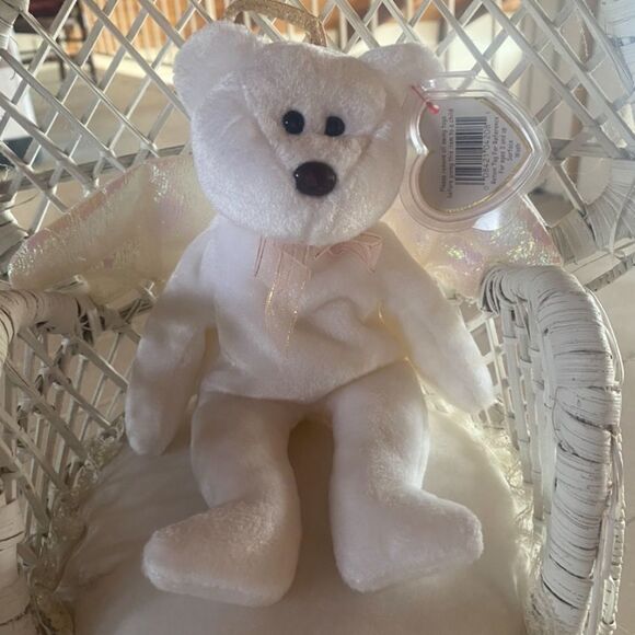 TY Beanie Baby Halo The Bear - Picture 1 of 4